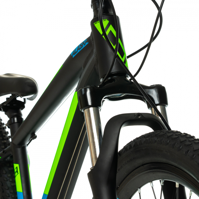 Kinderfahrrad Devron Alaska - 24 Zoll, Schwarz-Grün [12]