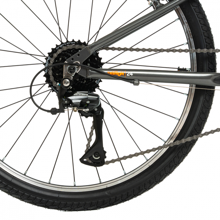 Kinderfahrrad Devron Urbio U2.4 Super Light - 24 Zoll, Gri-Portocaliu [8]