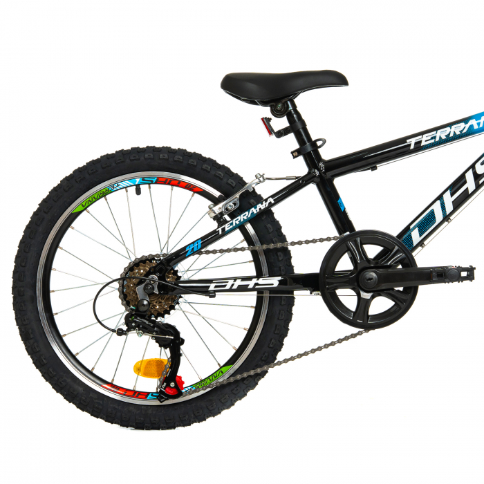 Kinderfahrrad Dhs Terrana 2023 - 20 Zoll, Schwarz/Blau [7]