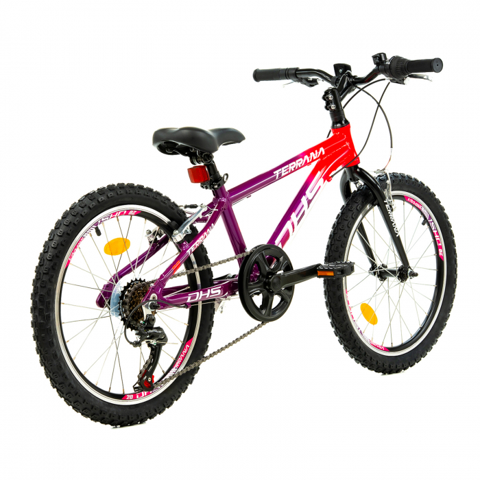 Kinderfahrrad Dhs Terrana 2023 - 20 Zoll, Violett/Rosa [3]