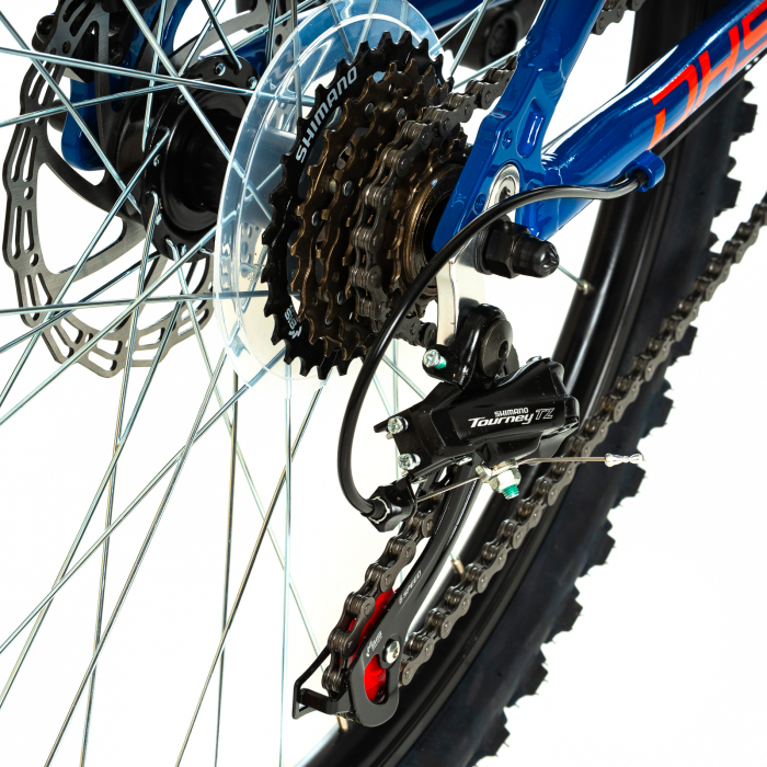 Bicicletta per bambini Dhs Terrana 2423 - 24 Pollici, Blu/Rosso [7]