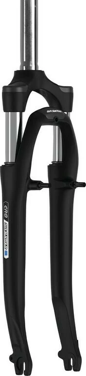 Nero opaco YS727, stelo 1 1/8'' x 240 mm con filetto, con perni, con M5, con tappo ponte, con adesivo SR [1]
