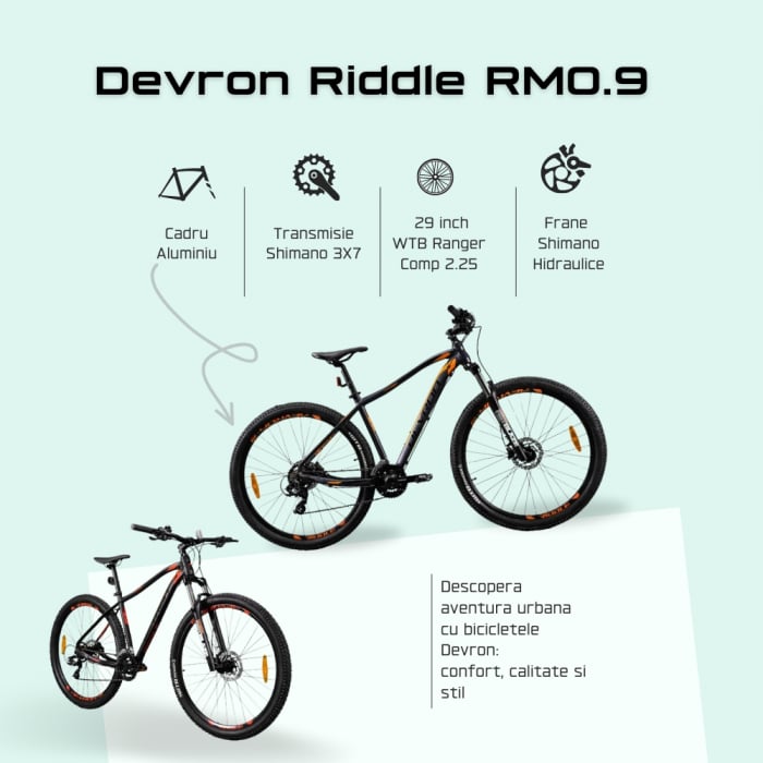 Bicicleta Mtb Devron Riddle 2023 RM0.9 - 29 Inch, L, Gri [13]