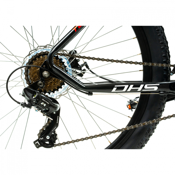 MTB Fahrrad Dhs 2605 - 26 inch, M, Schwarz/Rot [7]