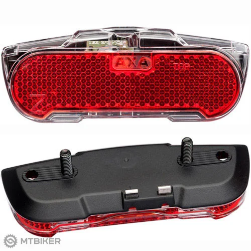 Fanale posteriore Slim, senza funzione Steady, LED rosso da 80 mm, con numero Z, con connettori +/-, alimentato da batteria, plastica, rosso – AXA [1]