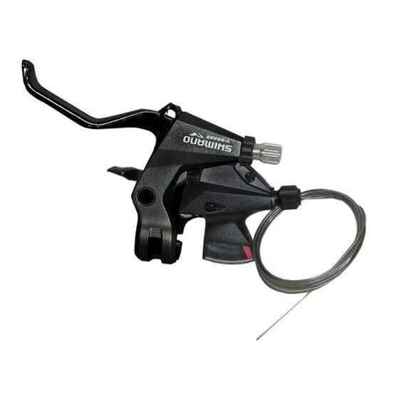 Schalthebel/Bremshebel ST-M310-L-2 links, 3-Gang, Innenzug 1800 mm, Rapidfire Plus, 2-Finger Aluminium, für V-Brake, schwarz, Bulk [1]