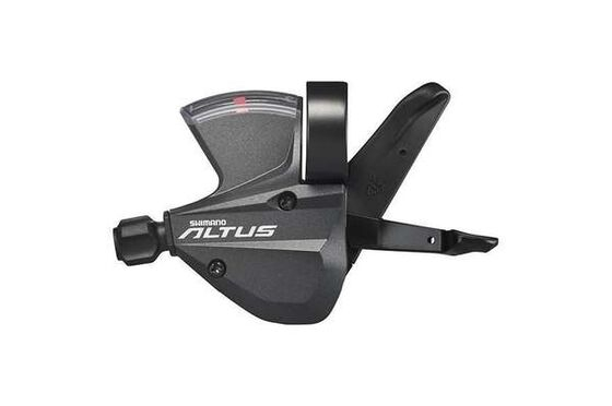 SHIFT LEVER, SL-M370-L, ALTUS LEFT 3-SPEED 2050MM INNER W/ OPTICAL GEAR DISPLAY, BLACK BULK [1]