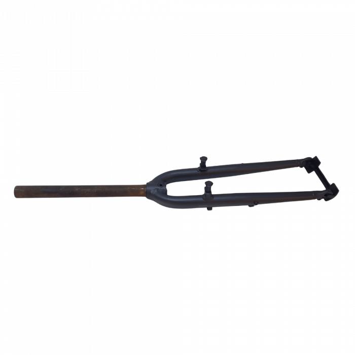 VORBAU: 1 1/8X290MM Ohne Gewinde, CrMo-Schaft, Mit Gelenken MY2020 Gerade Gabel YS7912 Matt, Granit-Matt mit Aufkleber [1]