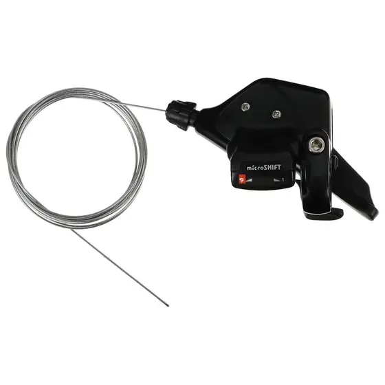 Maneta schimbator dreapta 9 viteze Microshift TS71-9R, 2100mm, negru [1]