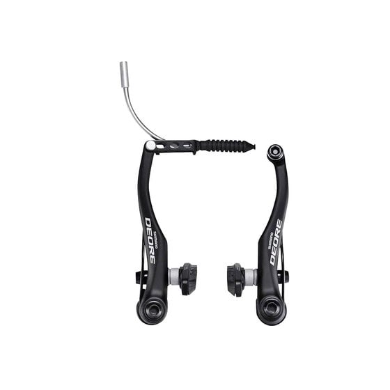 Shimano Deore BR-T610 rear V-Brake, X-type (thin spacer outside), M70CT4 brake shoes, 25 mm fixing bolts, without inner cable lead unit – code ABRT610RX22ML [1]