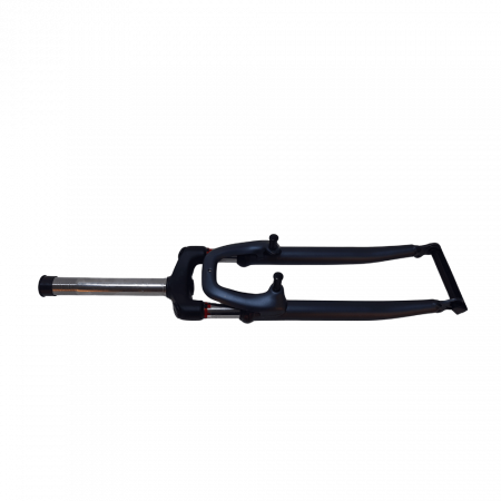 Bike forks - Fork 1 1/8" x 190 mm with thread, 2.7 mm pivot spring, cable routing, matt crown YS-727, matt blade YS-9280-1