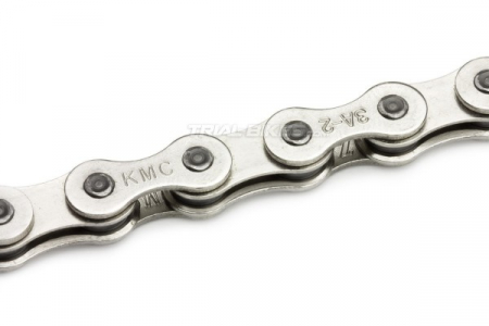 Fahrradteile - Kette 1/2 x 3/32", 112 Glieder, für Nabenschaltung, Stift herausgedrückt – KMC Z-610