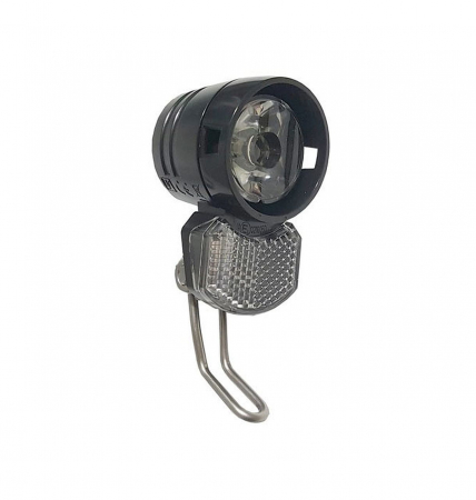 Fahrradzubehör - 15LUX, SCHWARZ, OHNE STANDLICHT, MIT SCHALTER, MIT STANDARD-EDELSTAHLHALTER, MIT 60CM KABEL