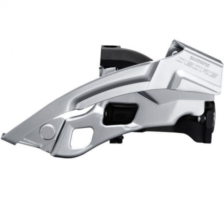 Schimbător față - Schimbător față KFDT6000L3ML, SHIMANO Deore, 34,9MM (cu inserție pentru 31,8MM), pentru foi 44/48T, unghi 63–66°, Top Swing, Dual Pull, culoare neagră.