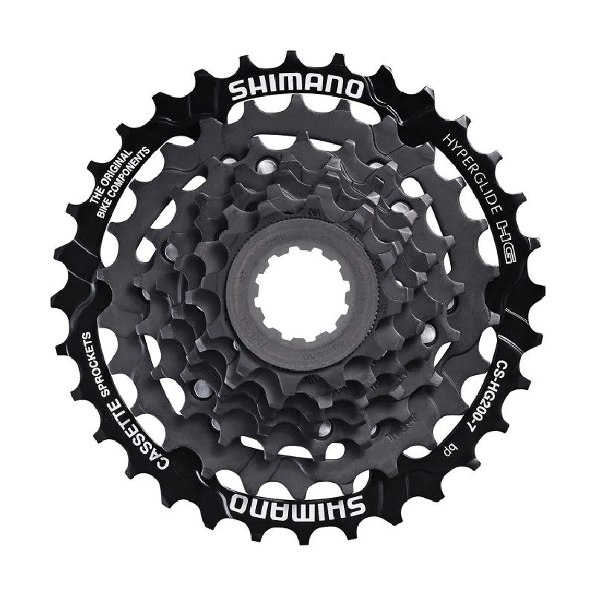 Parti di bicicletta - Cassetta pignoni Shimano CS-HG200-7, 7 velocità, 12-14-16-18-21-26-32 denti — Codice: ACSHG2007232T