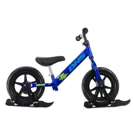 Biciclete - Bicicleta fara pedale DHS RIDE-ON Albastru, kit ski inclus