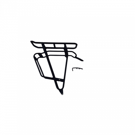 Bicycle accessories - Rear carrier alloy black matte for Bosch/Steps 28" with strap holder – Massload