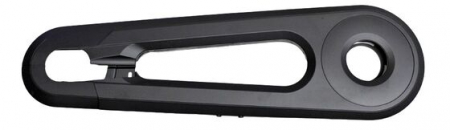 Accessori per bicicletta - Carter catena Finura per Bafang M400, lungo (RC 470–490), con cappuccio basso, vite (EK 0104001), plastica, nero opaco – Hesling