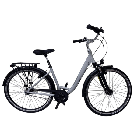 Fahrräder - Stadtfahrrad Madrid 1248 – 28 Zoll, M, hellgrau