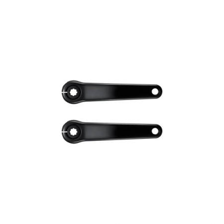 Cranksets - Crank arm set, FC-E6100, 170 mm, without chainring, without chain guard, chain case compatible, black, bulk.