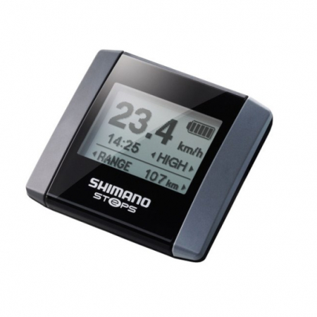 Displays für E-Bikes - Display Shimano SC-E6000 / KSCE6000A, für STEPS-System, Fahrradcomputer, Schelle 25,4 & 31,8 mm, mit Band A (x2)