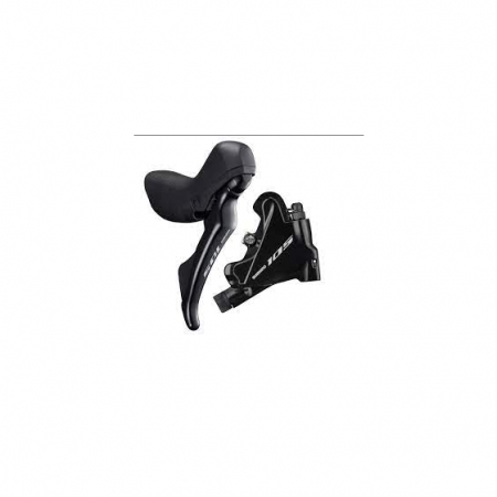 Hydraulische Bremsen - Hintere Scheibenbremse Shimano BL-MT401(R) / BR-MT400(R), 1500 mm Leitung, ohne Adapter, Harzbeläge, schwarz, Code AMT4102KGRXRX150
