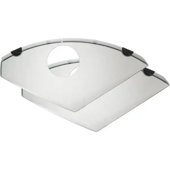 Accessori per bicicletta - Paragambe Secura Eira 28", per 6–8 raggi, con clip per parafanghi in plastica, con fori per V-brake e antifurto, include 2 clip per i foderi superiori, colore grigio – codice 0304220