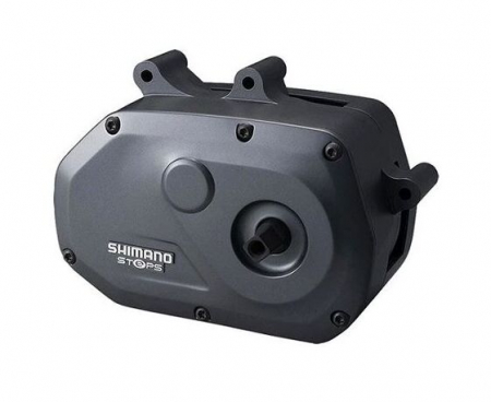 Fahrradteile - Antriebseinheit Shimano DU-E6002, Mittelmotorposition, für 25 km/h, ohne Abdeckung und Geschwindigkeitssensor, mit TL-EW02, grau