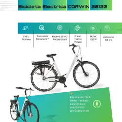 Electric Bike Corwin 28122 - 28 Inch, 490mm, White [2]