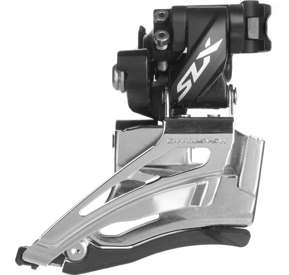 Schimbător față - Schimbator fata 2x11 Shimano SLX KFDM702511HM6, 34-38T, tragere jos, argintiu