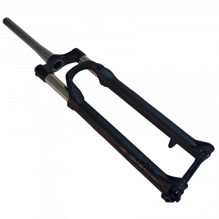 Fahrradteile - Federgabel FS Recon RL FS-RCN-RL-A1, 29", Crown Adjust, 15×100 mm Achse, Solo Air, 100 mm Federweg, Black Stealth, 51 mm Offset, konischer Gabelschaft, matt schwarz