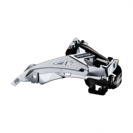 Fahrradteile - Umwerfer AFDTY700TSL3, 42-34-24T, Top-Swing-Typ, Klemmdurchmesser 34,9 mm, Winkel 63–66°, Kettenlinie 47,5–50 mm, für 7/8-Gang, Dual Pull / A FDM191M6.
