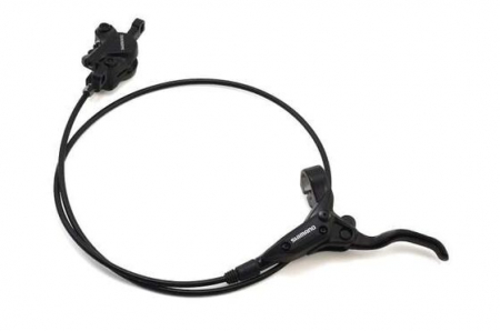 Hydraulische Bremsen - Hydraulische Scheibenbremse vorne, 800 mm Leitung, schwarz, vormontiertes Set, ohne Bremsscheibe, Post-Mount, ohne Adapter