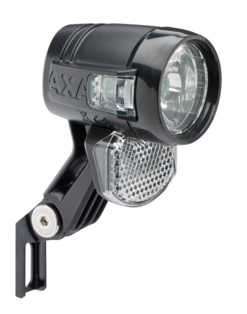 Luci per bicicletta - Faro anteriore Blueline30 e-bike 6V con staffa forcella CR8 con logo AXA
