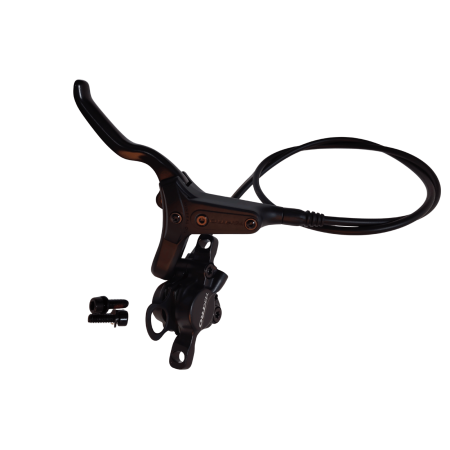 Hydraulic brakes - Front Hydraulic Disc Brake Tektro HD-M285, 850mm Hose, 2-Finger Lever, with 160mm Rotor, Black, Post Mount