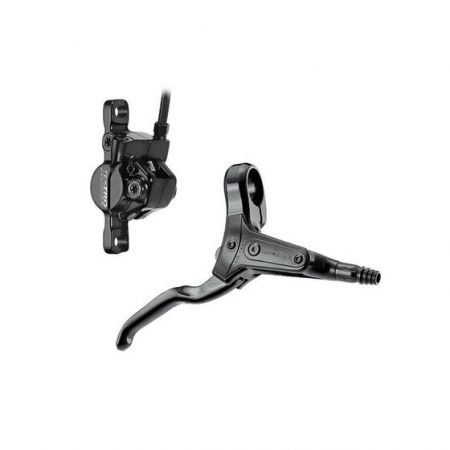Hydraulic brakes - Hydraulic disc brake HD-M290, black, 850 mm hose, 180 mm disc, front post mount adapter for 180 mm, 2-finger left lever, with bolts