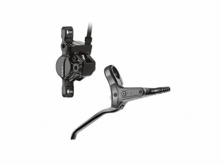 Hydraulic brakes - Hydraulic disc brake HD-T285 R, black hose 1500 mm, without adapter for 160 mm disc, 3-finger lever, right side – Tektro