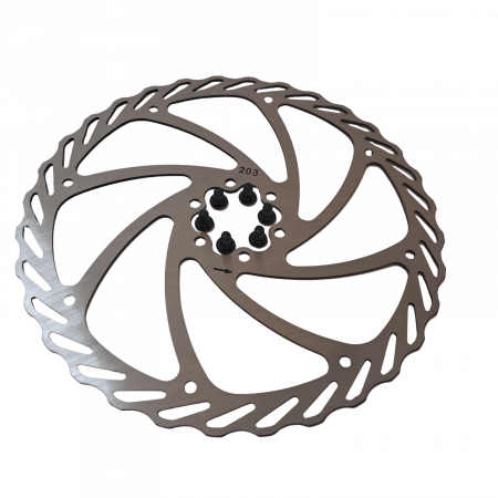 Brake disc - JAK 203 mm Brake Disc, 6-Bolt Rotor