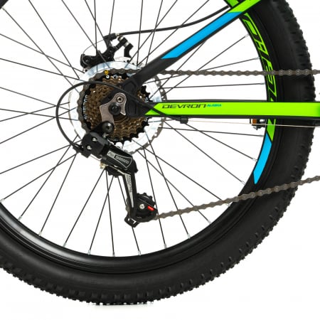 Kinderfahrrad Devron Alaska - 24 Zoll, Schwarz-Grün [9]