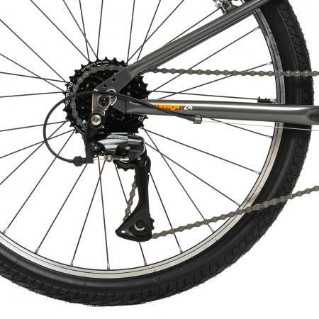 Kinderfahrrad Devron Urbio U2.4 Super Light - 24 Zoll, Gri-Portocaliu [7]