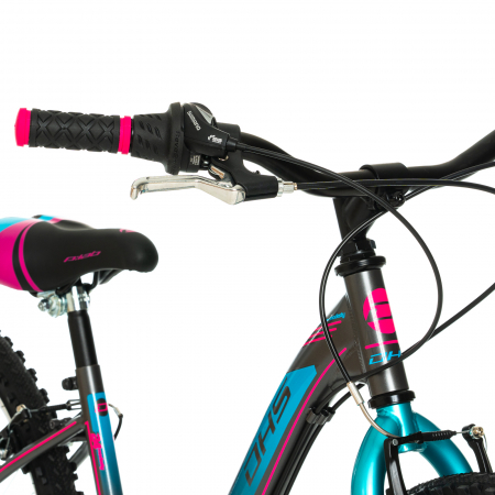 Bicicleta Copii DHS Modesty - 24 Inch, Gri [7]