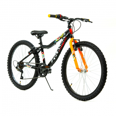 Kinderfahrrad DHS Plasma - 24 Zoll, Schwarz [2]