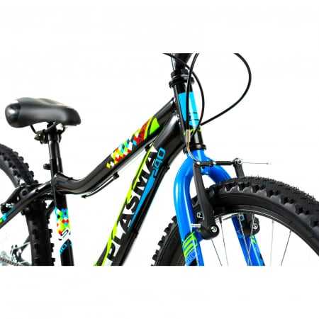 Kinderfahrrad DHS Plasma - 24 Zoll, Schwarz-Blau [5]
