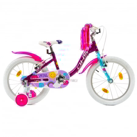 Fahrräder - Kinderfahrrad DHS Spring - 18 Zoll, Violett