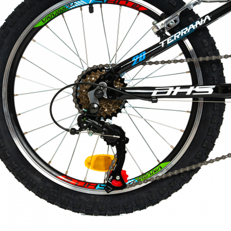 Kinderfahrrad Dhs Terrana 2023 - 20 Zoll, Schwarz/Blau [5]