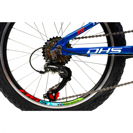 Bicicleta Copii Dhs Terrana 2023 - 20 Inch, Albastru/Rosu [6]