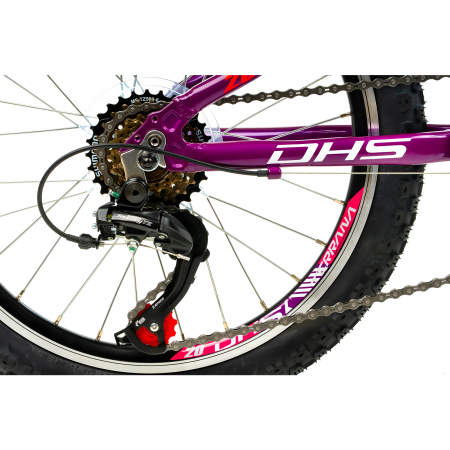 Kinderfahrrad Dhs Terrana 2023 - 20 Zoll, Violett/Rosa [6]