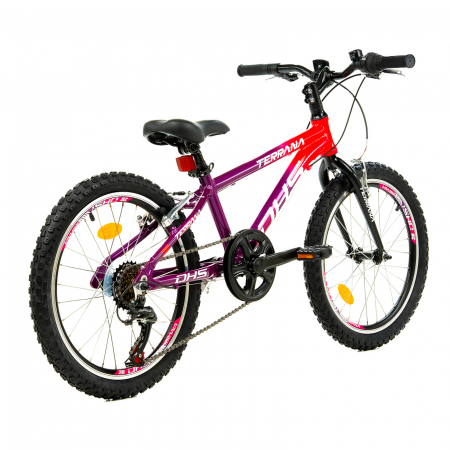 Kinderfahrrad Dhs Terrana 2023 - 20 Zoll, Violett/Rosa [2]