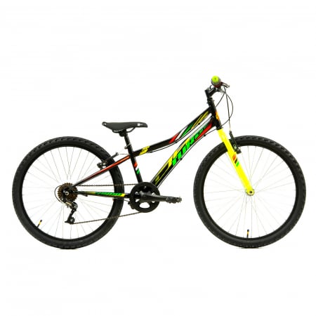 Bikes - Kids Bike DHS Turbo - 24 Inch, Black-Green