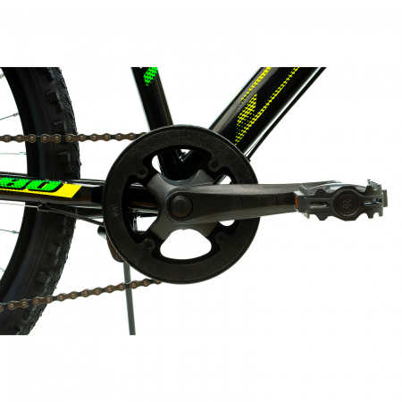 Bicicletta per bambini DHS Turbo - 24 Pollici, Nero-Verde [6]
